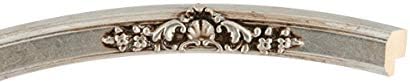 OVALCREST Oval Beveled Wall Mirror for Home Decor - Athena Style - Silver Leaf with Brown Antique - 26" x 22" Outside Dimensions