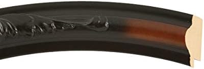 OVALCREST Oval Beveled Wall Mirror for Home Decor - Florence Style - Walnut - 34" x 24"