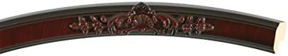 OVALCREST Oval Beveled Wall Mirror for Home Decor - Athena Style - Vintage Cherry - 26" x 20" Outside Dimensions