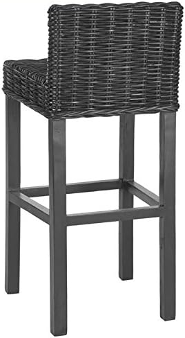 Safavieh Home Collection Cypress Cappuccino Wicker 30-inch Bar Stool