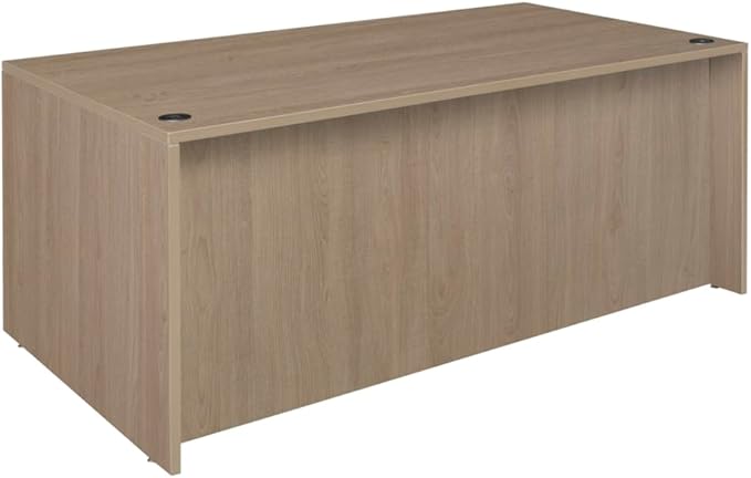 Regency Legacy 71 x 35 in. Office Desk with Double Full Pedestal- Noble Oak