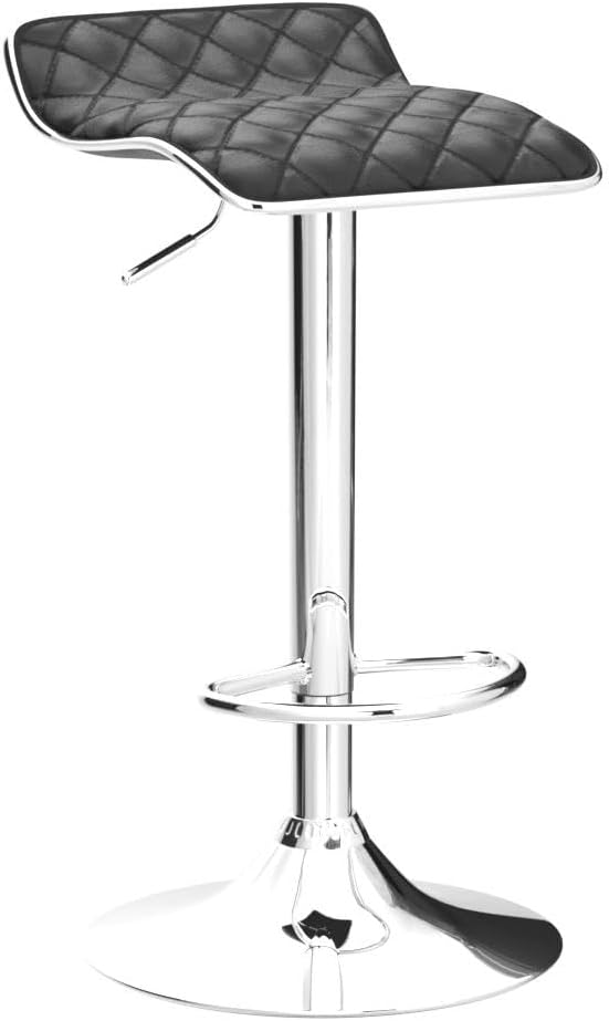 VECELO Adjustable Bar Stools Set of 2, Bar Height Stools for Kitchen Counter