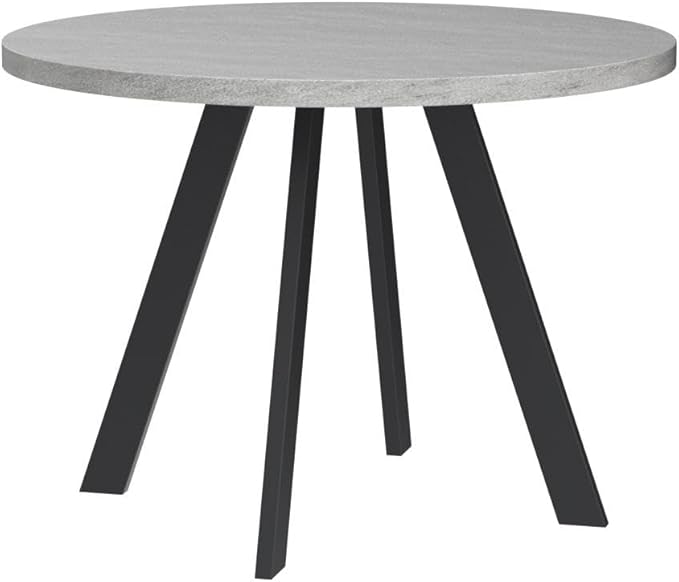 Round Dining Table, Mid Century Modern Small Round Dining Table 34.6 Inch, Leisure Coffee Table, Saving Space (Table)
