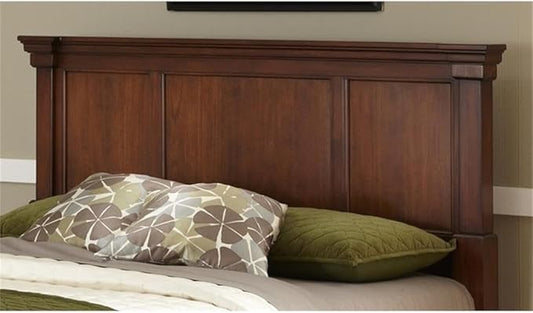 BOWERY HILL Traditional Wood Queen Headboard in Brown Finish