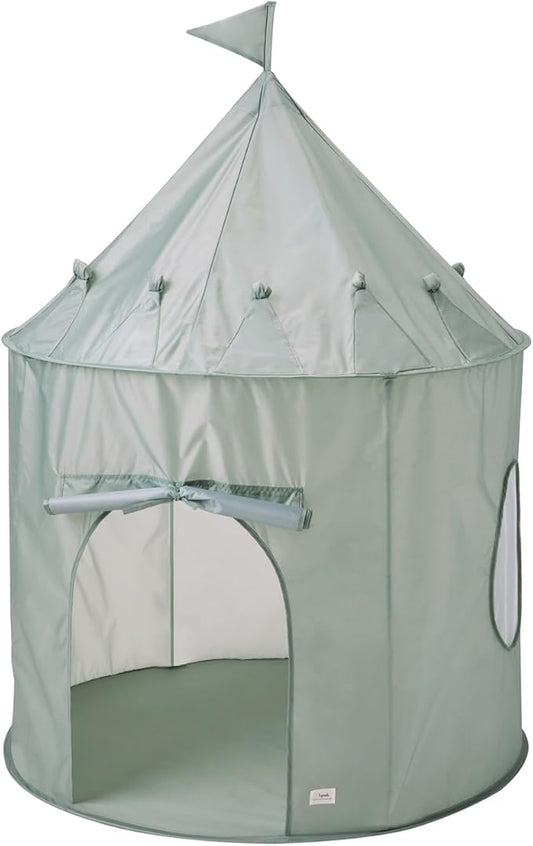 3 Sprouts Kids Play Tent - Sustainable Recycled Fabric – Fun Spacious Childs Playhouse for Indoor Games for Boys & Girls - Durable Fort Pop Up House for Toddlers & Children Age 3-10 - Green