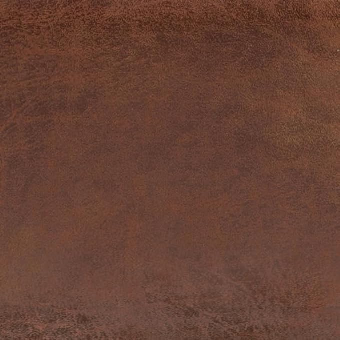 SIMPLIHOME Shay 34 inch Wide Mid Century Modern Small Rectangle Coffee Table Storage Ottoman in Distressed Saddle Brown Vegan Faux Leather, Assembled, For the Living Room, Entryway and Family Room