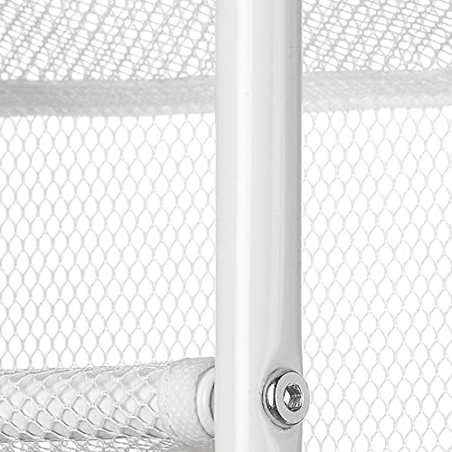 Whitmor 36 Pair Over The Door Shoe Rack, 12 Tier Hanging Shoe Organizer, Heavy Duty Metal & Mesh Shoe Holder, Hanging Shoe Rack for Closet Organizer & Storage, 69" L x 21.7" W x 7.5" H, White