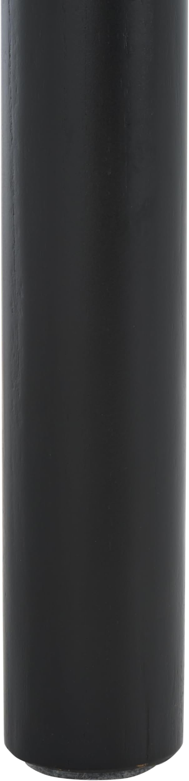 SAFAVIEH Couture Collection Devnie Black Woven Leather & Black Solid Wood Ottoman (Fully Assembled)