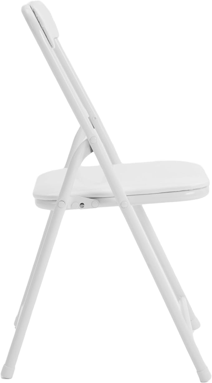 Flash Furniture Mindy Kids 3-Piece Folding Table and Chairs Set for Daycare and Classrooms, Children's Activity Table and Chairs Set, White