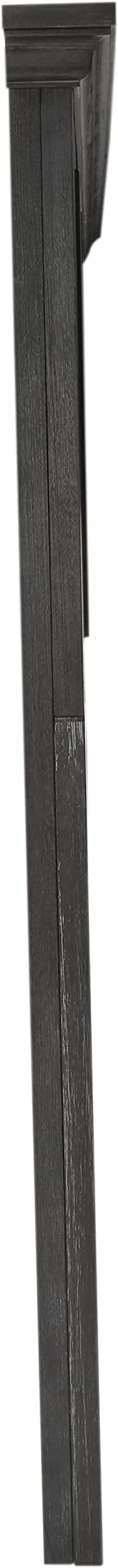 Office Star Products OSP Home Furnishings Farmhouse Basics King Headboard Only, Rustic Black Finish