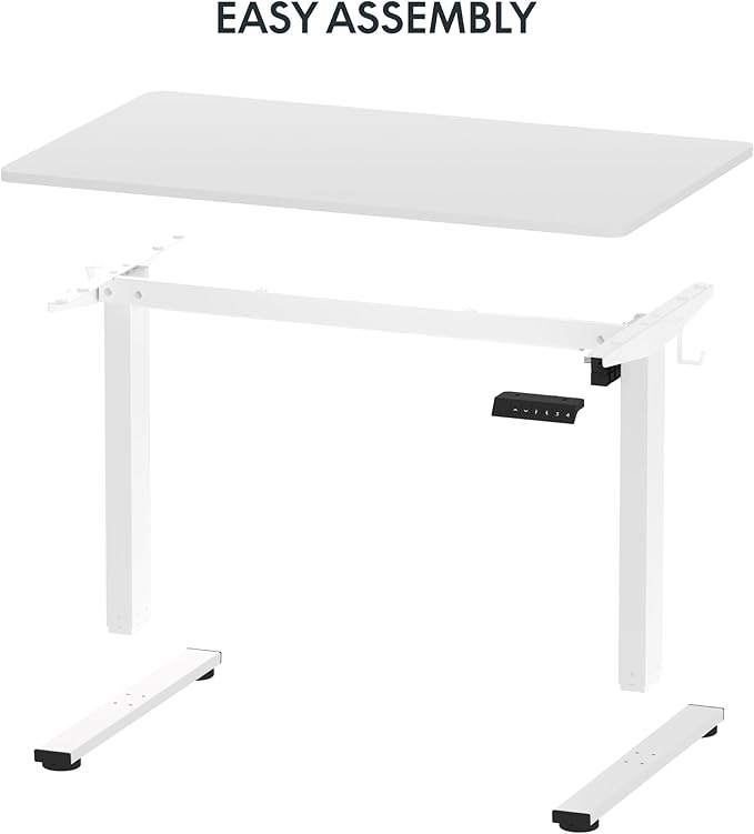FLEXISPOT EN1 One-Piece Standing Desk 48 x 24 Inches Height Adjustable Electric Sit Stand Up Desk Home Office Desk