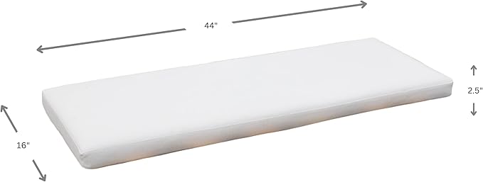 Tommy Bahama Bench Cushion, 44" X 16" X 2.5", Bamboo Bay Bone