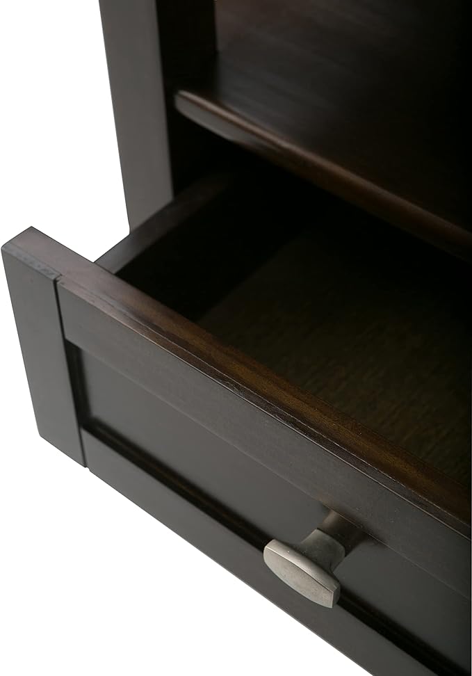 SIMPLIHOME Warm Shaker SOLID WOOD 20 inch Wide Rectangle Transitional End Side Table in Tobacco Brown for the Living Room and Bedroom