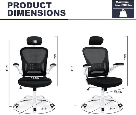 8 Pack Office Chair Ergonomic Desk Chair Comfort Adjustable Height with Wheels,Lumbar Support Mesh Swivel Computer Home Office Chair,Conference Room Chairs