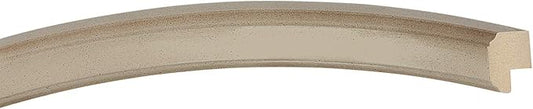 OVALCREST Oval Beveled Wall Mirror for Home Decor - Toronto Style - Taupe - 26" x 22"