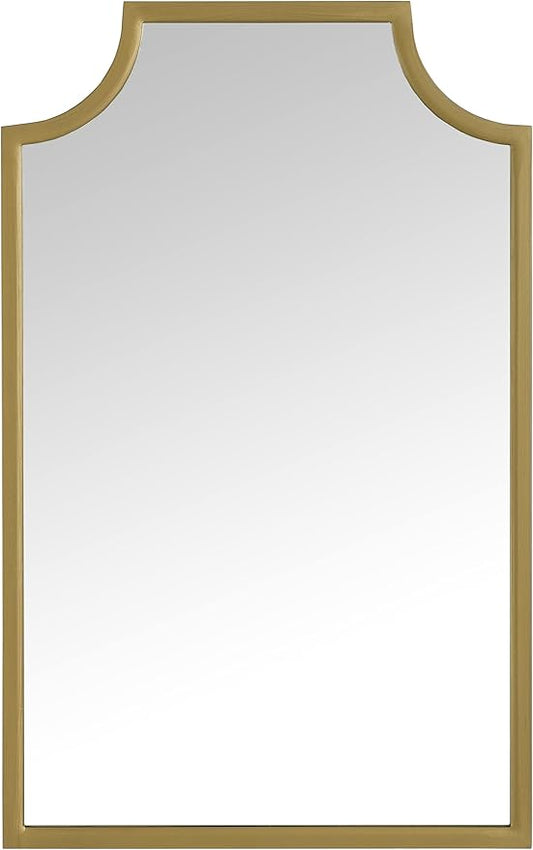 Crosley Furniture Aimee Mirror for Bathroom, Hallway, or Entryway, Gold