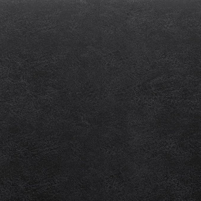 SIMPLIHOME Draper 40 inch Wide Mid Century Modern Rectangle Tufted Ottoman Bench in Distressed Black Vegan Faux Leather, Assembled, For the Living Room and Bedroom