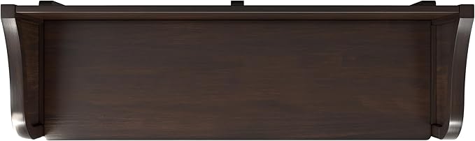 SIMPLIHOME Connaught Entryway Storage Bench - 56 inch Wide Solid Wood Wide Storage Seat in Chestnut Brown, Traditional Bench for Entryway or Living Room with Lift-Up Lid and Paneled Front