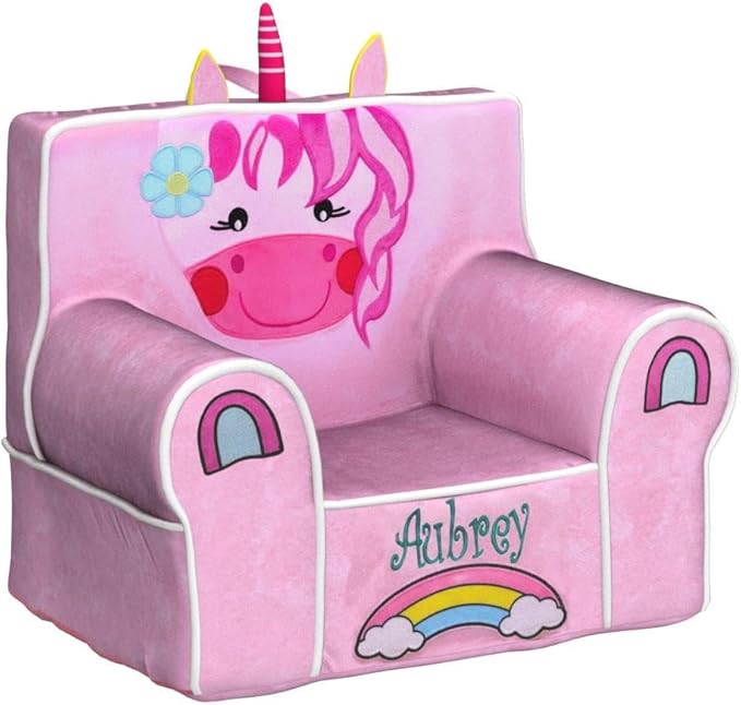 DIBSIES Personalized Creative Wonders Toddler Chair - Ages 1.5 to 4 Years Old (Unicorn)
