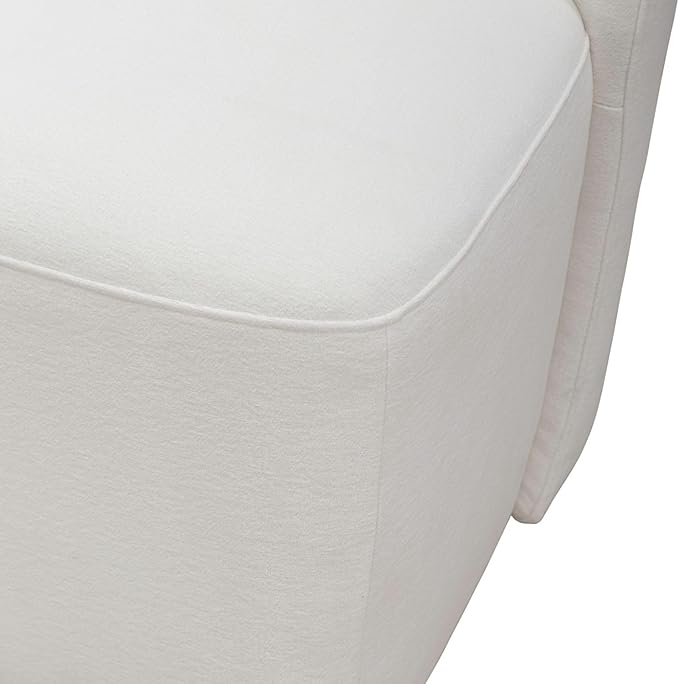 Liberty Furniture Accent Dining Chair with Castors - Rounded Back - Ivory Upholstry