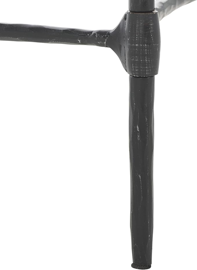 SAFAVIEH Couture Collection Isabellina Black & Clear Glass Half Moon Console Table