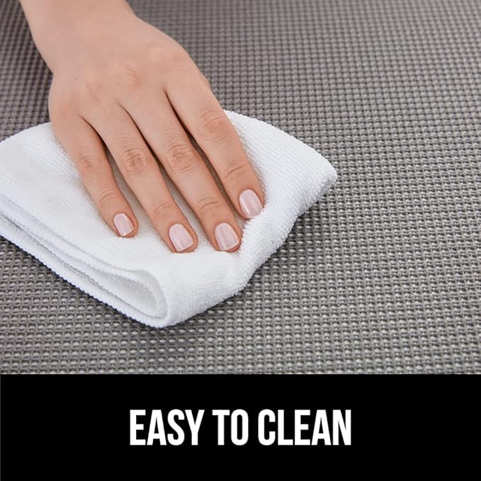 GORILLA GRIP powerGRIP Drawer Shelf and Cabinet Liner, Thick Strong Hold, Non-Adhesive Liners Protect Kitchen Cabinets and Cupboard, Bathroom Drawers, Easy Install, Breathable Mat, 17.5" x20', Lt Gray