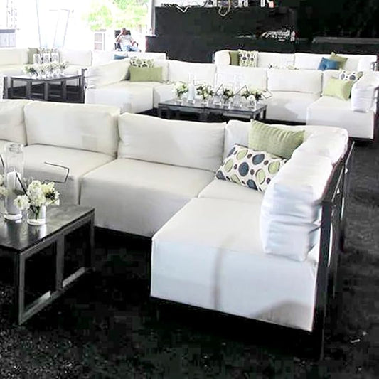Howard Elliott Axis Chair with Cover for Both Indoor & Outdoor Seating, Cushioned Chair & Seating Titanium Frame Chair for Living Room, Office and Bedroom, 30.5 x 32.5 x 30 Inches, Avanti White