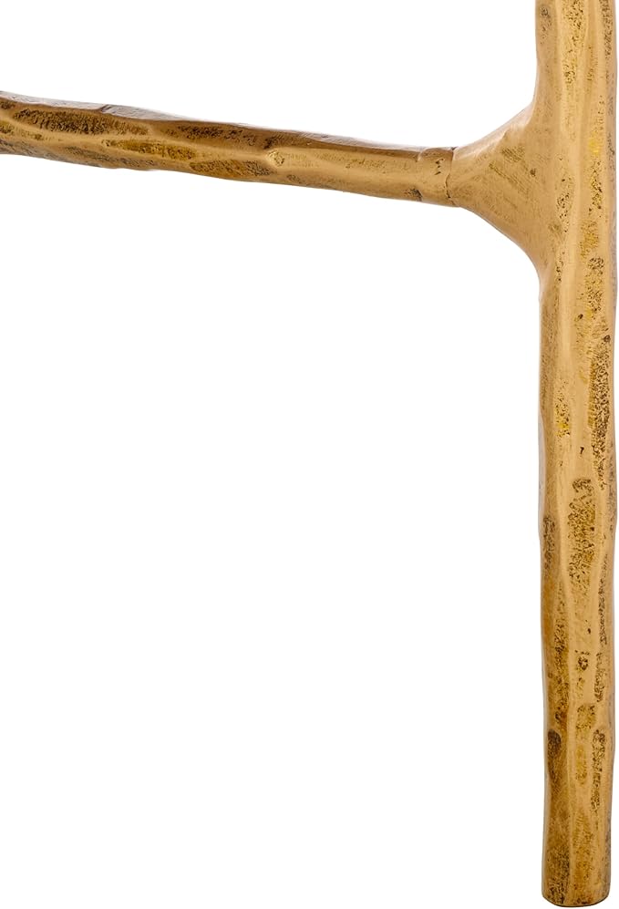 SAFAVIEH Couture Collection Jessa Brass Base & Black Marble Top Half Moon Console Table, Fully Assembled