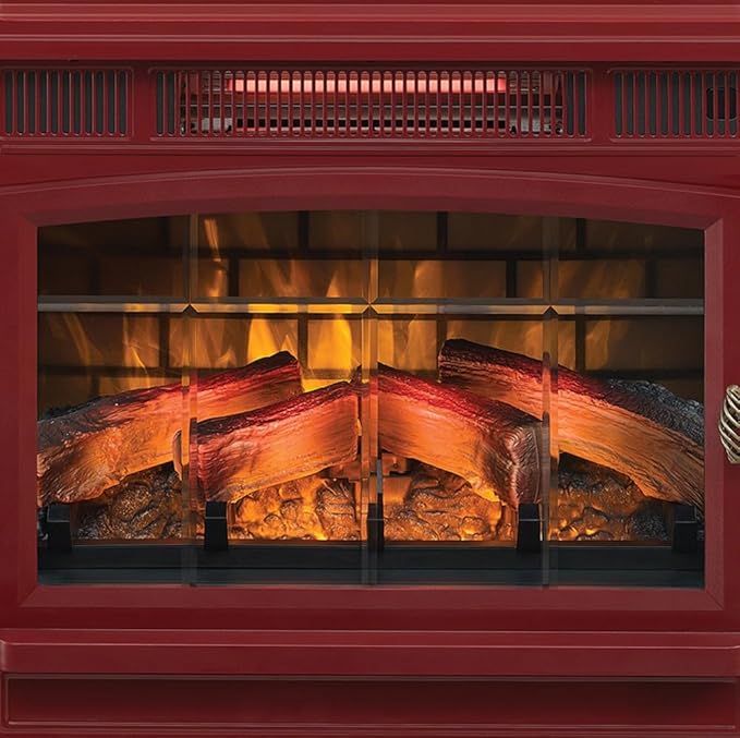 duraflame Freestanding Electric Fireplace Stove Heater with 3D Flame Effect for 1,000 Sq. Ft. Cinnamon