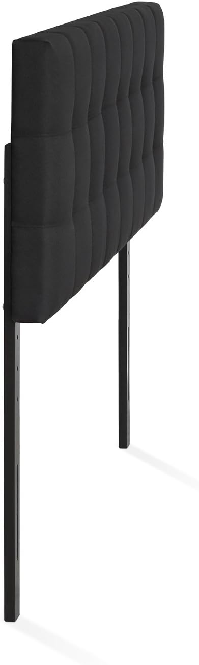 FURINNO Roanne Tufted Headboard, Queen, Black
