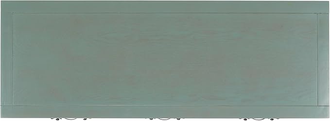Safavieh Home Collection Aiden Barn Blue 3-Drawer Bottom Shelf Console Table