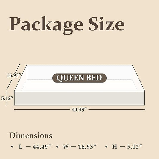 Queen Bed Frame with Headboard and Footboard, Metal Platform Bed Frame with Under Bed Storage, All-Metal Support System, No Box Spring Needed, Easy Assembly,Vintage Grey
