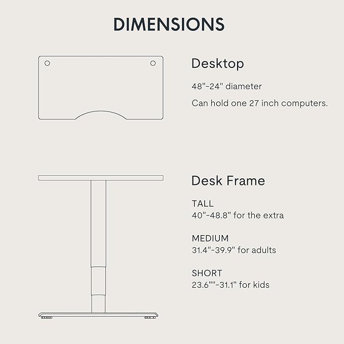 FLEXISPOT E6 MAX Bamboo Dual Motor 48x24 Inch 3-Stage Heavy Duty Standing Desk, 330lbs Weight Capacity, Height Adjustable Desk w/Cable Management & Wheels (Solid Bamboo Curved Desktop + Black Frame)