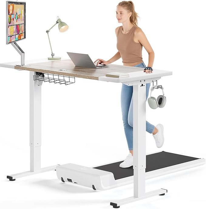 SIAGO Electric Standing Desk Adjustable - 63 x 24 Inch Sit Stand up Desk with Cable Management - 3 Memory Preset Adjustable Height Table