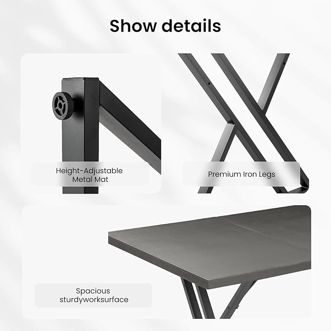 70.9Inch Office Desk, Executive Office Desk,Modern Industrial Style, Z-Shaped Table Legs, Country Black Wood Grain Top, for Home Office, Study, Conference (Ash Black)