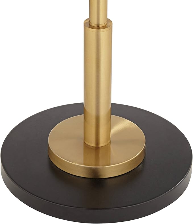 Possini Euro Design Summit Light Blaster Modern Torchiere Floor Lamp 71" Tall Warm Gold Metal Frosted White Glass Shade Decor for Living Room Reading Bedroom Bedside Office Family House Home