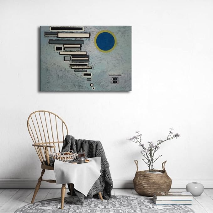 Wieco Art Canvas Wall Art Wassily Kandinsky Unequal 1932 Picture Print of Abstract Famous Paintings Canvas Prints for Living Room Home Decor Wall Decorations