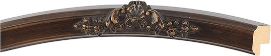 OVALCREST Oval Beveled Wall Mirror for Home Decor - Athena Style - Rubbed Bronze - 18" x 14" Outside Dimensions