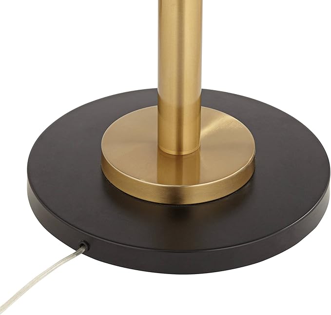 Possini Euro Design Summit Light Blaster Modern Torchiere Floor Lamp 71" Tall Warm Gold Metal Frosted White Glass Shade Decor for Living Room Reading Bedroom Bedside Office Family House Home