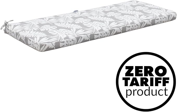 Tommy Bahama Bench Cushion, 48" X 16" X 2.5", Tropical Chrome