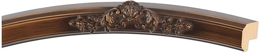 OVALCREST Oval Beveled Wall Mirror for Home Decor - Athena Style - Sunset Gold - 21" x 17" Outside Dimensions