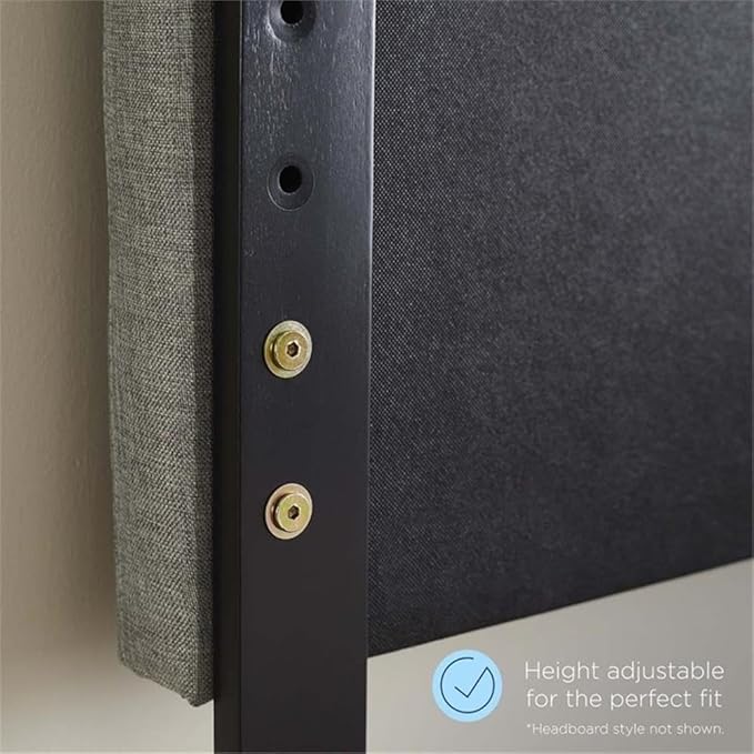 Pemberly Row King Modern Rubberwood and MDF Headboard in Walnut