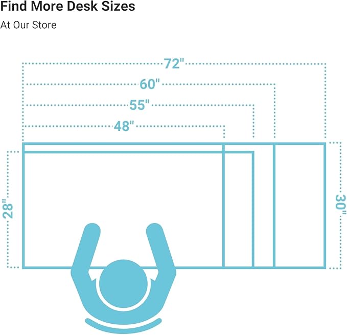 Progressive Desk Stand Up Height Adjustable Electric Standing Desk - 48" x 30" with Dual Motor, 3 Stages Sit Stand Table - Gray Oak, Black Frame
