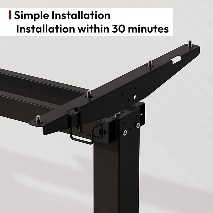 SANODESK Electric Standing Desk 71x32 Inch Height Adjustable Stand Up Desk Home Office Computer Workstation Sit Stand Home Office Desk with Splice Board (Black Frame + Black Top)