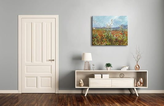 Wieco Art Canvas Prints Green Ears of Wheat by Vincent Van Gogh Impressionism Canvas Wall Art Famous Paintings Reproduction Pictures Artwork Wall Art for Living Room Home Decor
