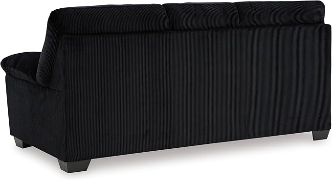 Signature Design by Ashley SimpleJoy Modern Sofa for Living Room, Black