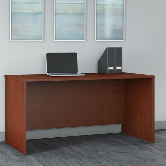 Bush Business Furniture Series C 60W x 30D Office Desk in Mahogany, Commercial Quality Computer Table for Home or Professional Workspace