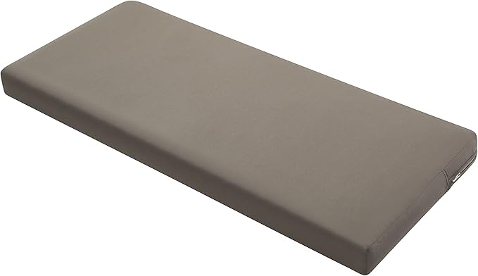 Classic Accessories Ravenna Water-Resistant 48 x 18 x 3 Inch Outdoor Bench/Settee Cushion, Patio Furniture Swing Cushion, Dark Taupe, Patio Loveseat Cushion