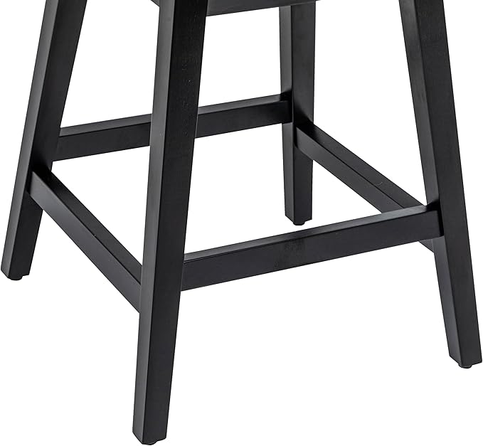Bar Stool, 26 Inch Upholstered Barstools with 15.7" High Back and Footrest, Swivel Counter Height Barstools for Kitchen Island Home Bar Performance Fabric Ivory White