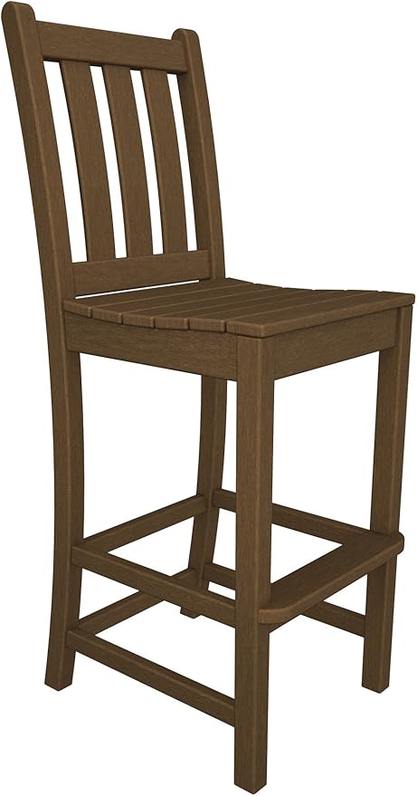 POLYWOOD® Traditional Garden Bar Chair, Sand